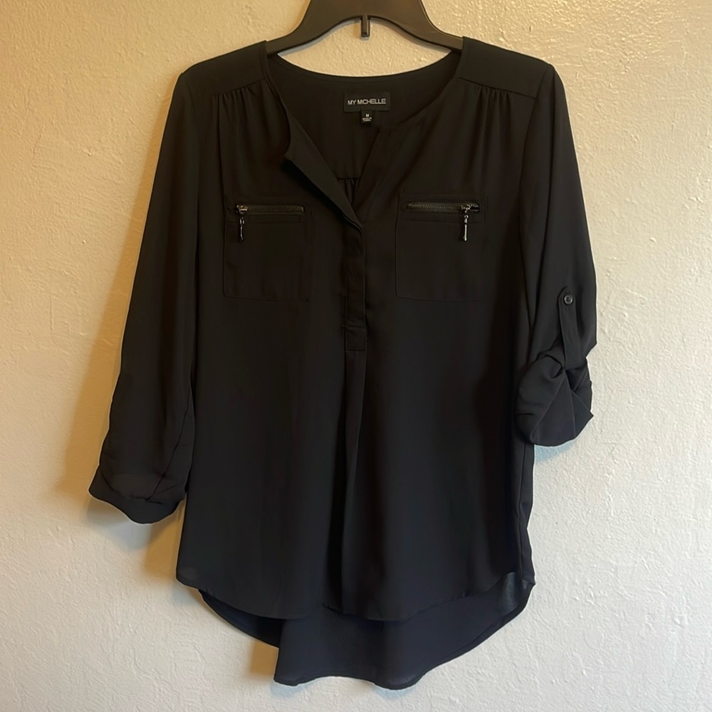 My Michelle, women’s size M black blouse